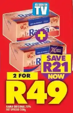Shoprite Rama original 70% fat spread offer