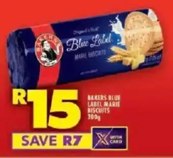 Shoprite Bakers blue label marie biscuits offer