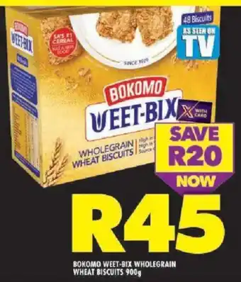 Shoprite Bokomo weet-bix wholegrain wheat biscuits offer