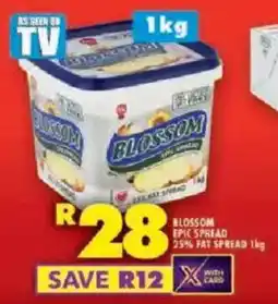Shoprite Blossom epic spread 25% fat spread offer