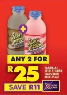 Shoprite Parmalat steri stumpie flavoured milk offer