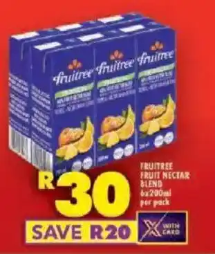 Shoprite Fruitree fruit nectar blend offer