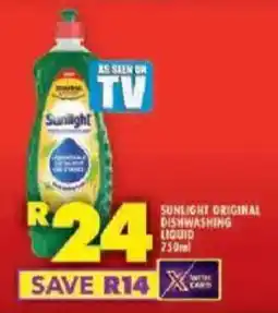 Shoprite Sunlight original dishwashing liquid offer