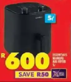 Shoprite Essentials manual airfryer offer