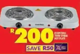 Shoprite Essentials twin spiral hot plate offer