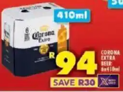 Shoprite Corona extra beer cans offer