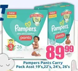 Three Star Cash and Carry Pampers Pants Carry Pack Asst offer