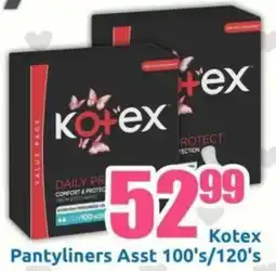 Three Star Cash and Carry Kotex Pantyliners Asst offer