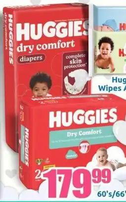Three Star Cash and Carry Huggies Dry Comfort Jumbo Pack Asst offer