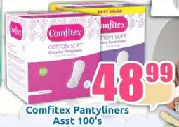 Three Star Cash and Carry Comfitex Pantyliners Asst offer
