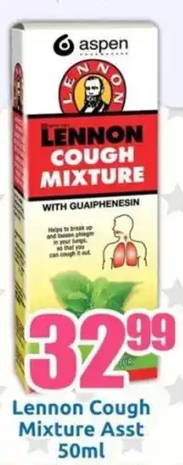 Three Star Cash and Carry Lennon Cough Mixture Asst offer