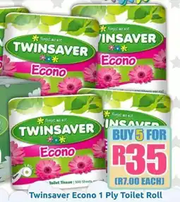 Three Star Cash and Carry Twinsaver Econo 1 Ply Toilet Roll offer