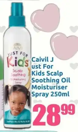 Three Star Cash and Carry Caivil Just For Kids Scalp Soothing Oil Moisturiser Spray offer