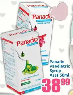 Three Star Cash and Carry Panado Paediatric Syrup Asst offer