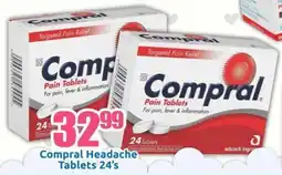 Three Star Cash and Carry Compral Headache Tablets offer