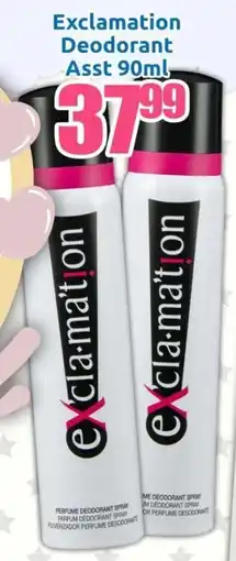 Three Star Cash and Carry Exclamation Deodorant Asst offer