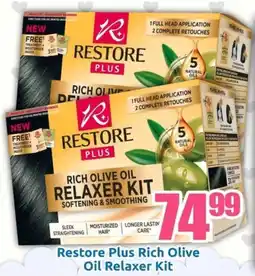 Three Star Cash and Carry Restore Plus Rich Olive Oil Relaxer Kit offer