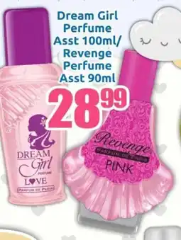 Three Star Cash and Carry Dream Girl Perfume Asst/ Revenge Perfume Asst offer