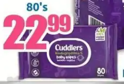 Three Star Cash and Carry Cuddlers Biodegradable Baby Wipes offer