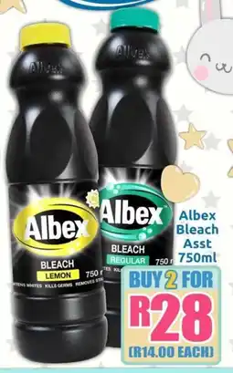 Three Star Cash and Carry Albex Bleach Asst offer