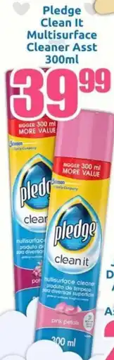 Three Star Cash and Carry Pledge Clean It Multisurface Cleaner Asst offer