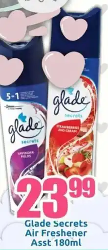 Three Star Cash and Carry Glade Secrets Air Freshener Asst offer