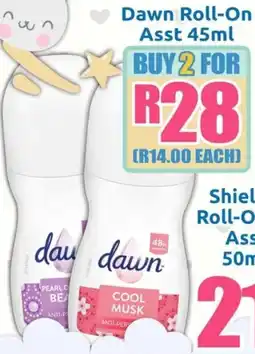Three Star Cash and Carry Dawn Roll-On Asst offer