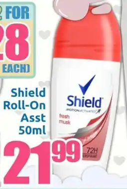 Three Star Cash and Carry Shield Roll-On Asst offer