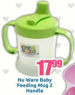 Three Star Cash and Carry Nu Ware Baby Feeding Mug 2 Handle offer