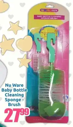 Three Star Cash and Carry Nu Ware Baby Bottle Cleaning Sponge-Brush offer