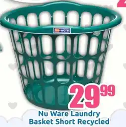 Three Star Cash and Carry Nu Ware Laundry Basket Short Recycled offer