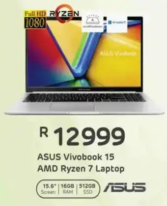 Computer Mania ASUS Vivobook 15 AMD Ryzen 7 Laptop offer