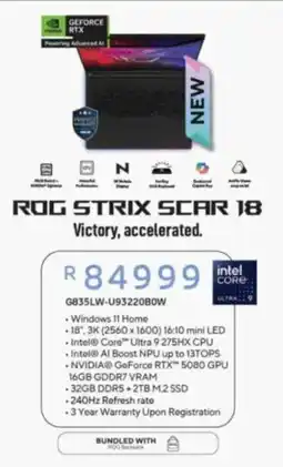 Computer Mania ASUS ROG Strix Scar 18 offer