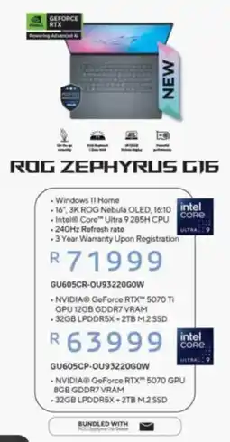 Computer Mania ASUS ROG Zephyrus G16 offer