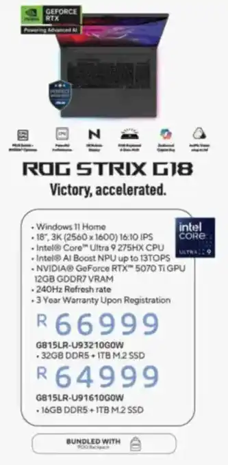 Computer Mania ASUS ROG Strix G18 offer