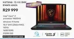 Computer Mania MSI Katana 15 HX B14W offer