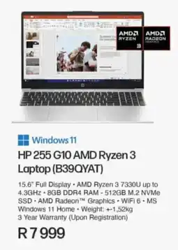 Computer Mania HP 255 G10 AMD Ryzen 3 Laptop offer