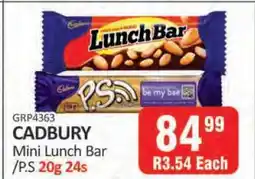 KitKat Cash and Carry CADBURY Mini Lunch Bar /P.S 20g 24s offer