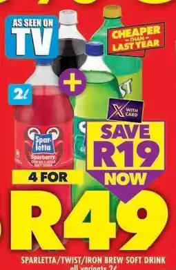 Shoprite Sparletta/Twist/Iron Brew Soft Drink offer