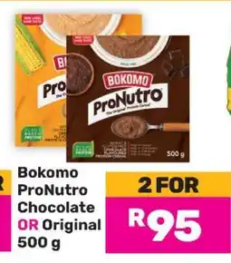 Game Bokomo ProNutro Chocolate OR Original 500 g offer