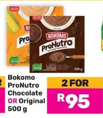Game Bokomo ProNutro Chocolate OR Original 500 g offer