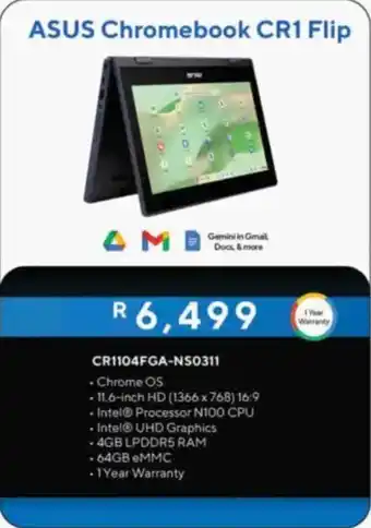 Computer Mania ASUS Chromebook CR1 Flip offer