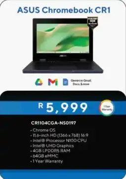 Computer Mania ASUS Chromebook CR1 offer