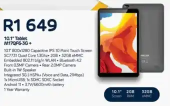 Computer Mania Mecer 10.1" Tablet M17QF6-3G + offer