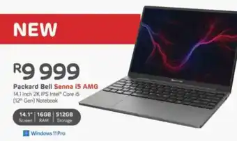 Computer Mania Packard Bell Senna i5 AMG 14.1 Inch 2K IPS Intel Core i5 12th Gen Notebook offer