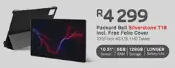 Computer Mania Packard Bell Silverstone T18 Incl. Free Folio Cover 10.51 Inch 4G LTE FHD Tablet offer