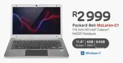 Computer Mania Packard Bell McLaren-C1 11.6 Inch HD Intel Celeron N4020 Notebook offer
