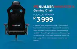 Computer Mania PCBUILDER Navigator X Gaming Chair offer