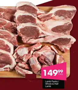 Save Hyper Lamb Packs/ Whole & Half Lamb offer