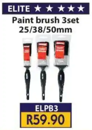 Laduma Hardware catalogue ELITE Paint brush set offer